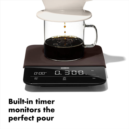 OXO Brew gros plan affichage numériques montrant précision