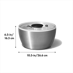 OXO cuve inox et panier en place pour préparation et service pratiques