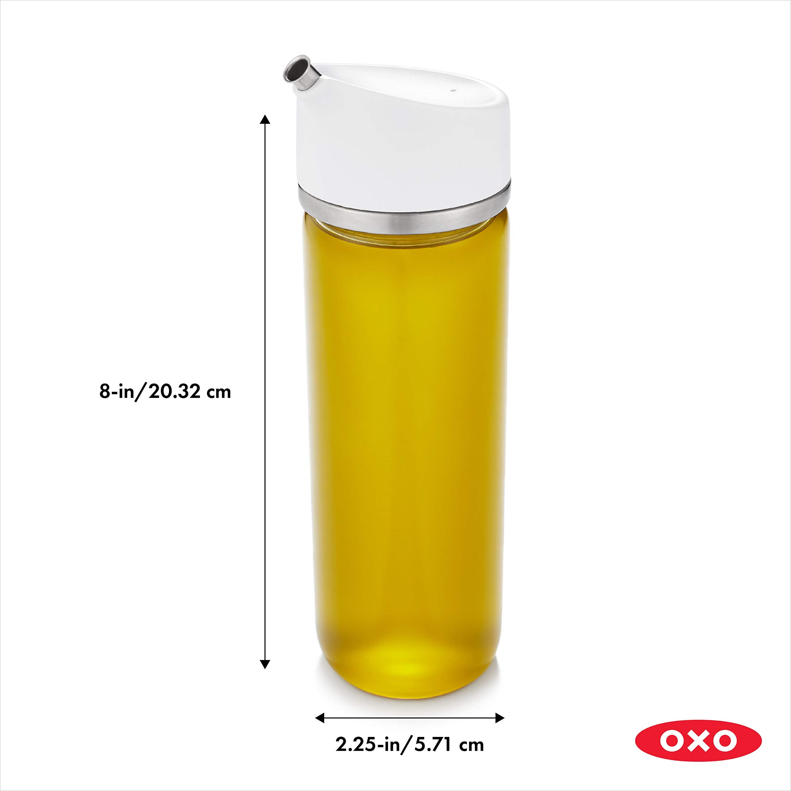 OXO distributeur vue arrière transparente montrant liquide