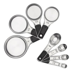 OXO ensemble face avant visible, qualité inox et rangement compact