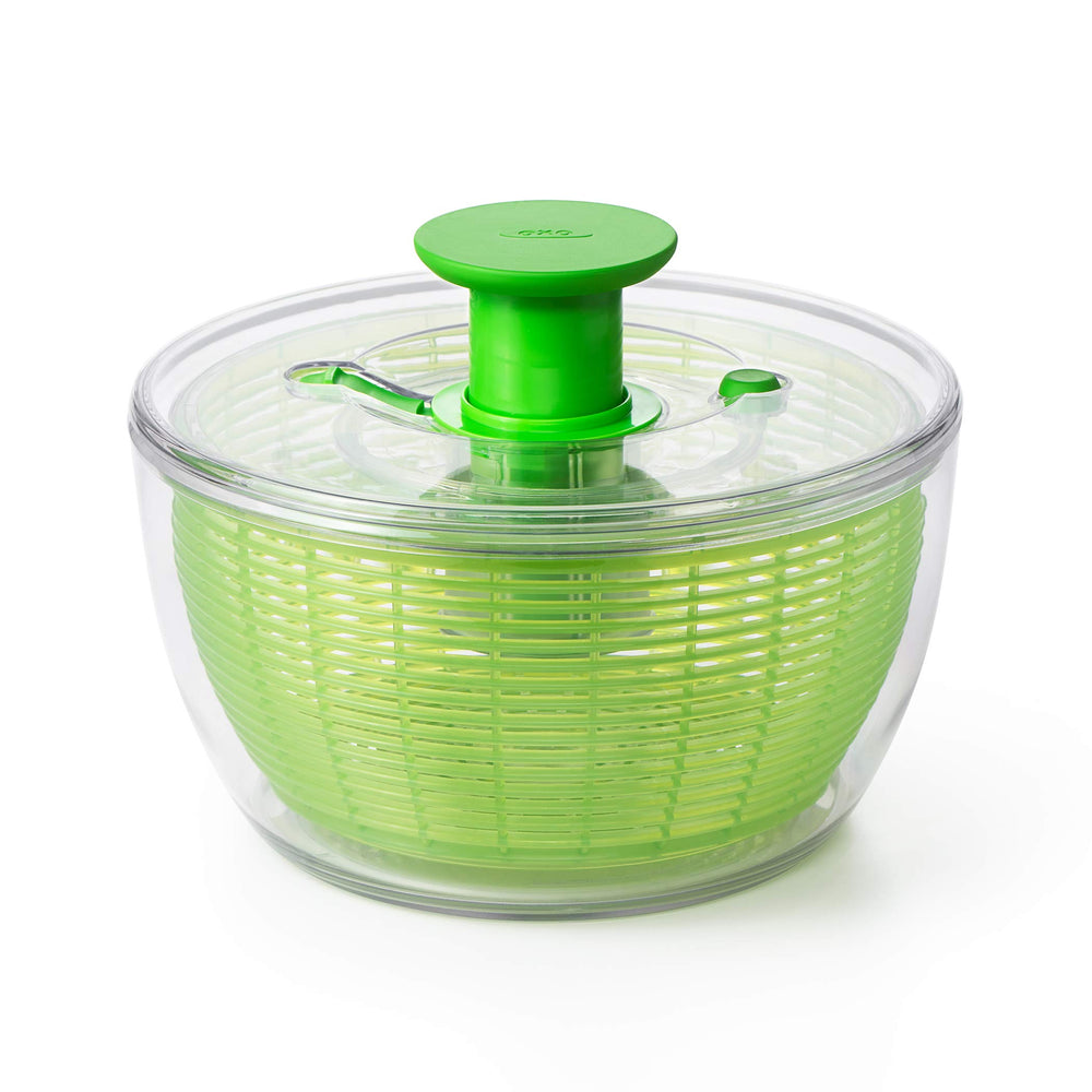 OXO essoreuse face avant verte, design clair et moderne pour cuisiner