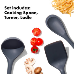 OXO Good Grips cuillère détail texture silicone, mélange sans adhérence