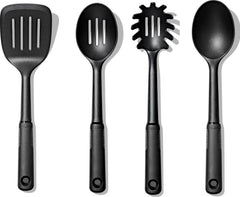 OXO Good Grips ensemble devant montrant les quatre ustensiles pour cuisine pratique