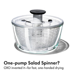 OXO pompe antidérapante montrant action d’essorage rapide