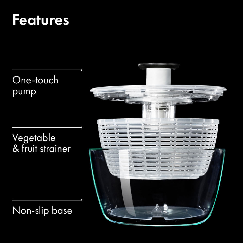 OXO bol en verre rangé au réfrigérateur gain de place pratique