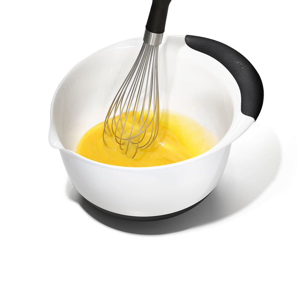 OXO emballage et étiquette indiquant matériaux sans BPA et compatibilité