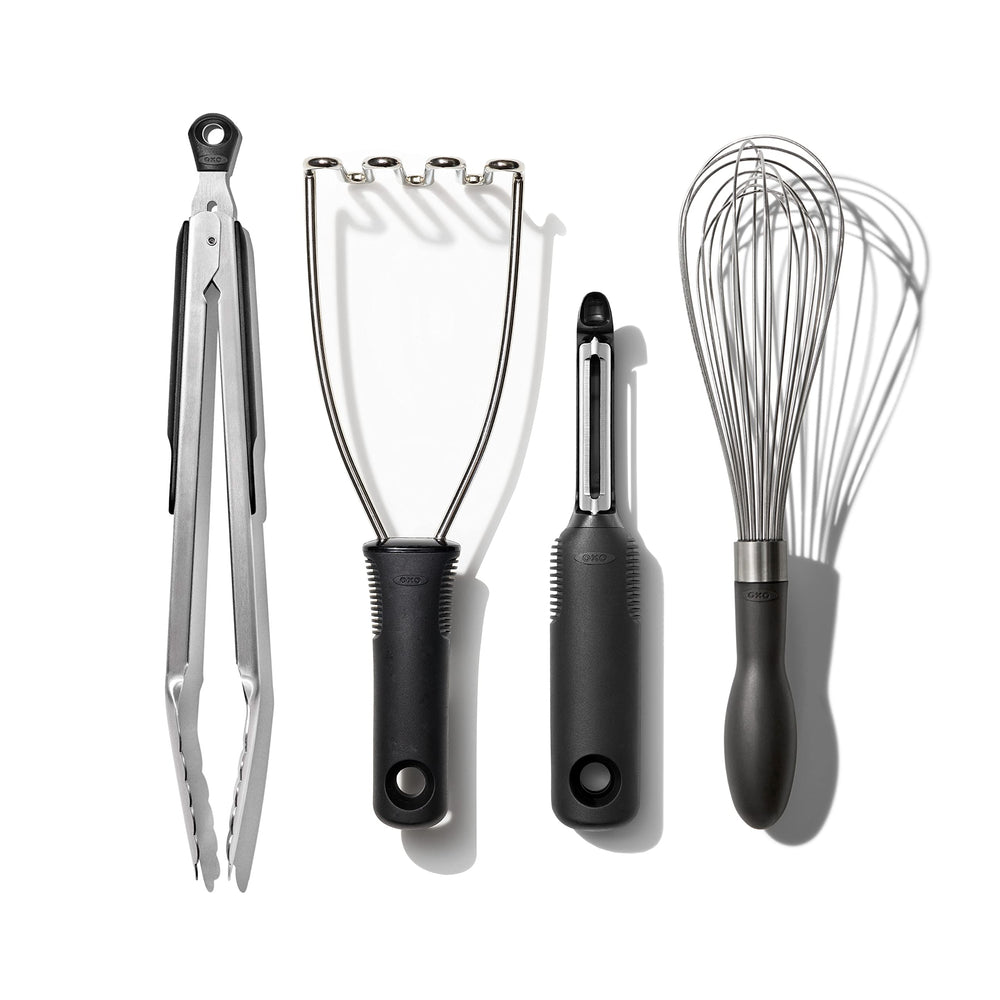 OXO Good Grips vue avant de l’ensemble 4 pièces, gain de place et durabilité