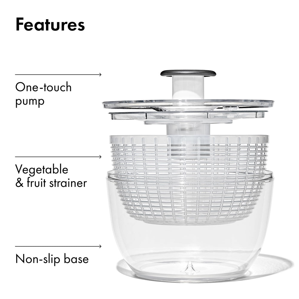 OXO Good Grips bouton verrouillé pour un rangement plat et sécurisé