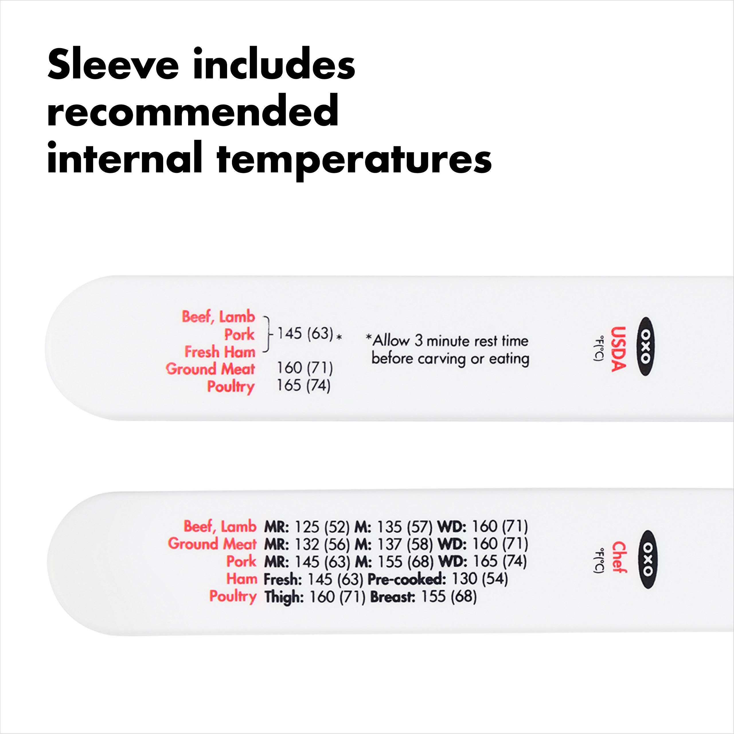 OXO thermomètre et gaine pile CR2032 fournie prêt à l’usage
