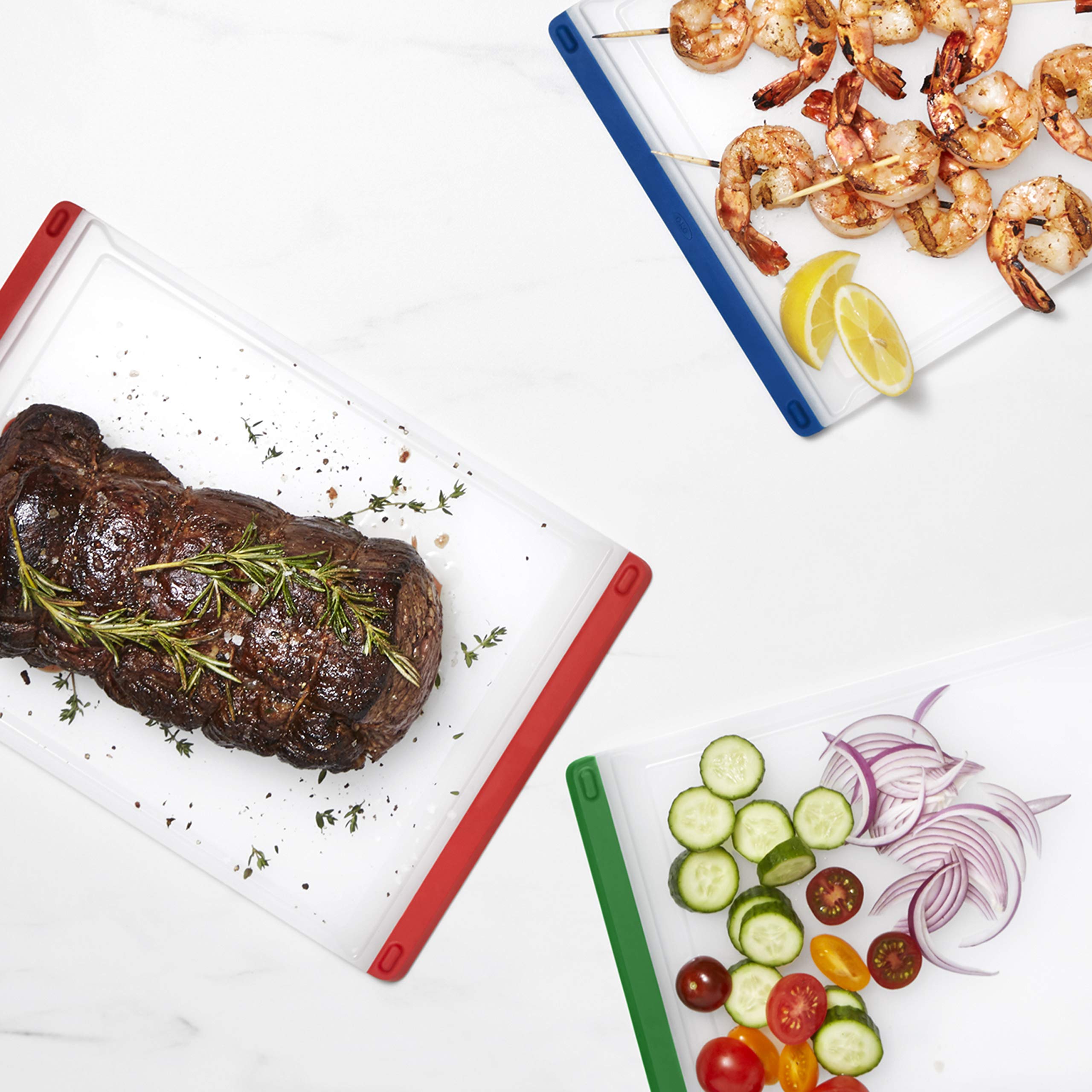 OXO Good Grips gros plan sur surface non poreuse préservant les couteaux