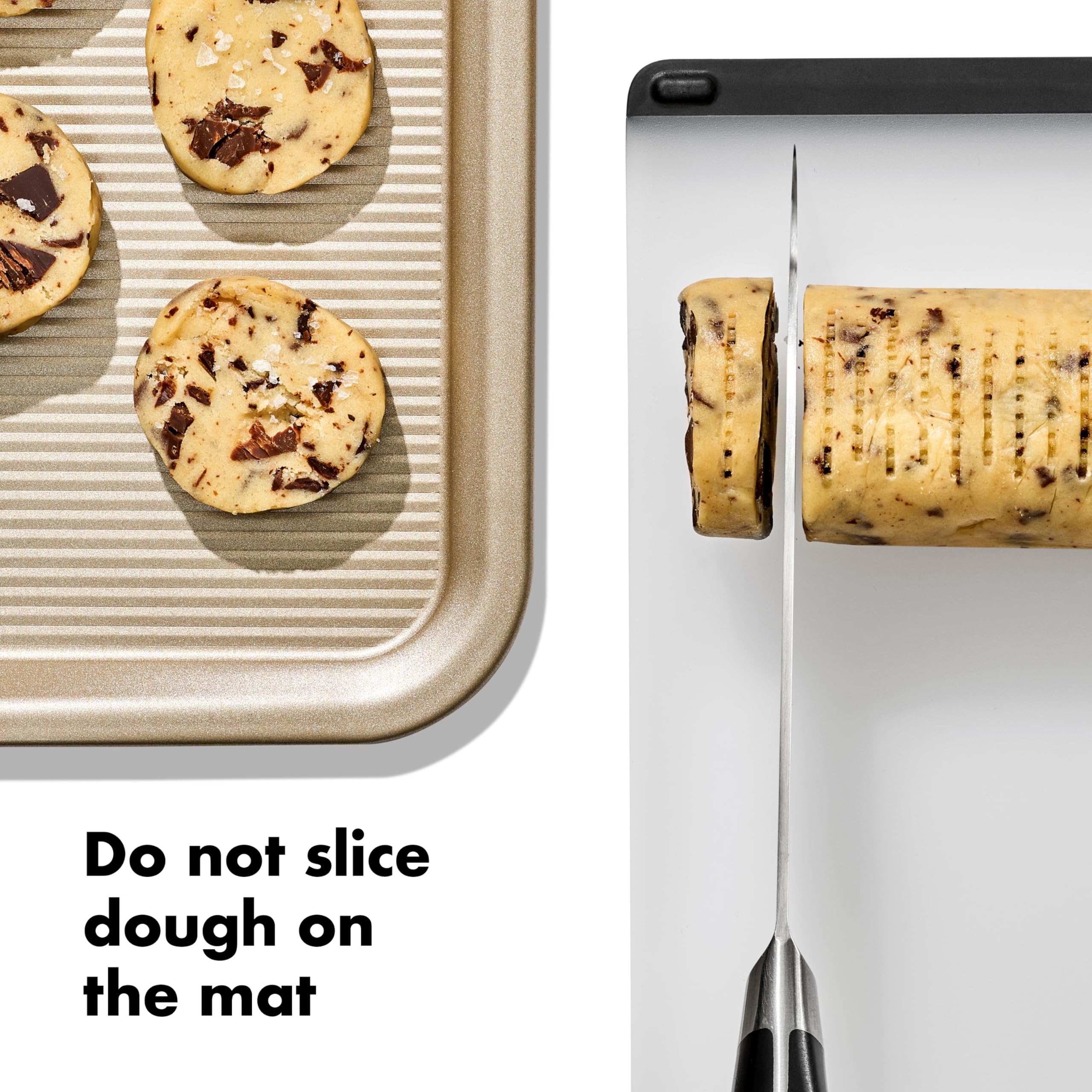 OXO tapis rangé dans cuisine illustrant gain de place et propreté