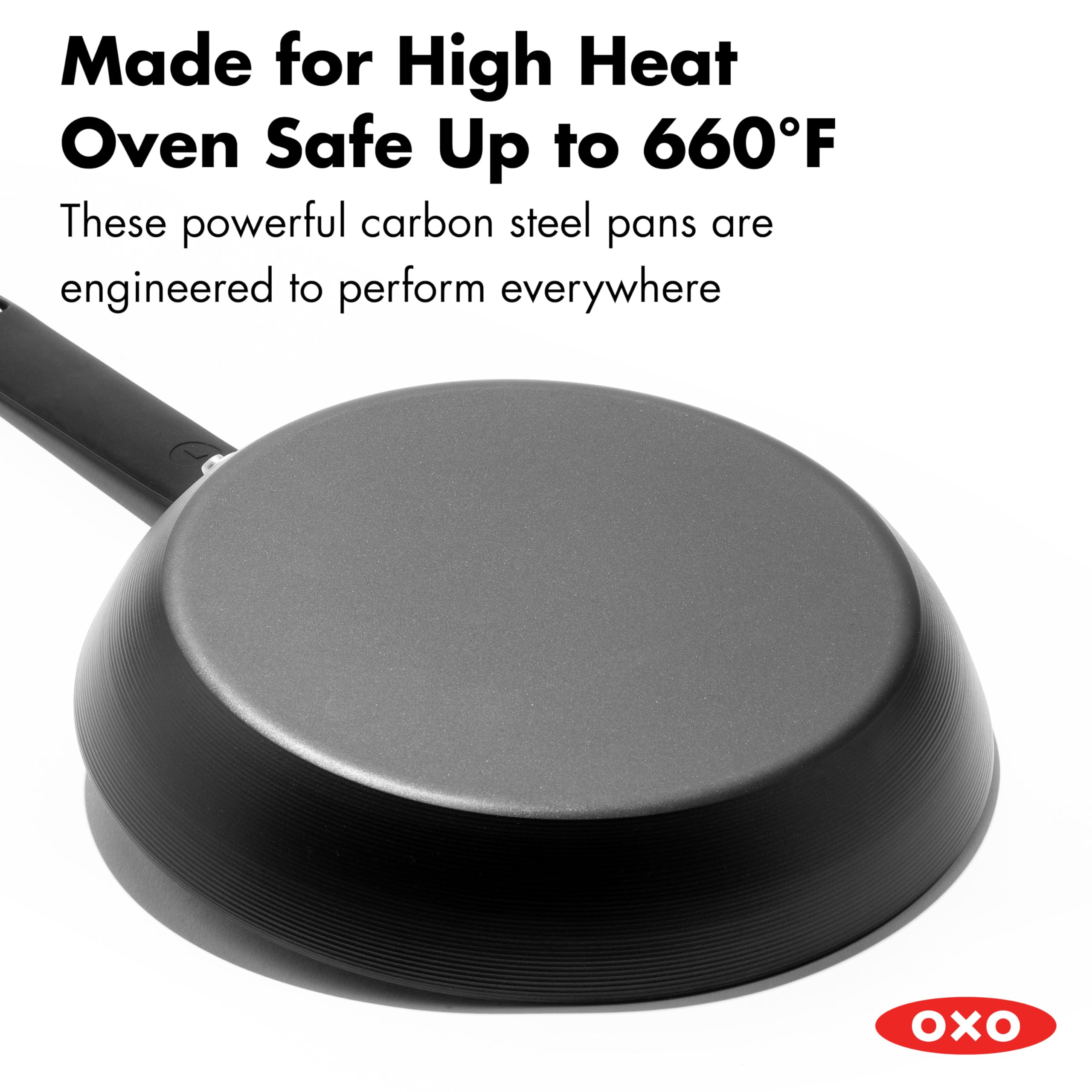 OXO Obsidian poêle au four démontrant résistance à haute température