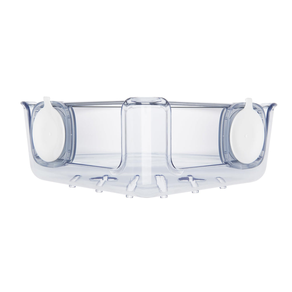 OXO panier d'angle vue de face montrant rangement organisé et gain de place