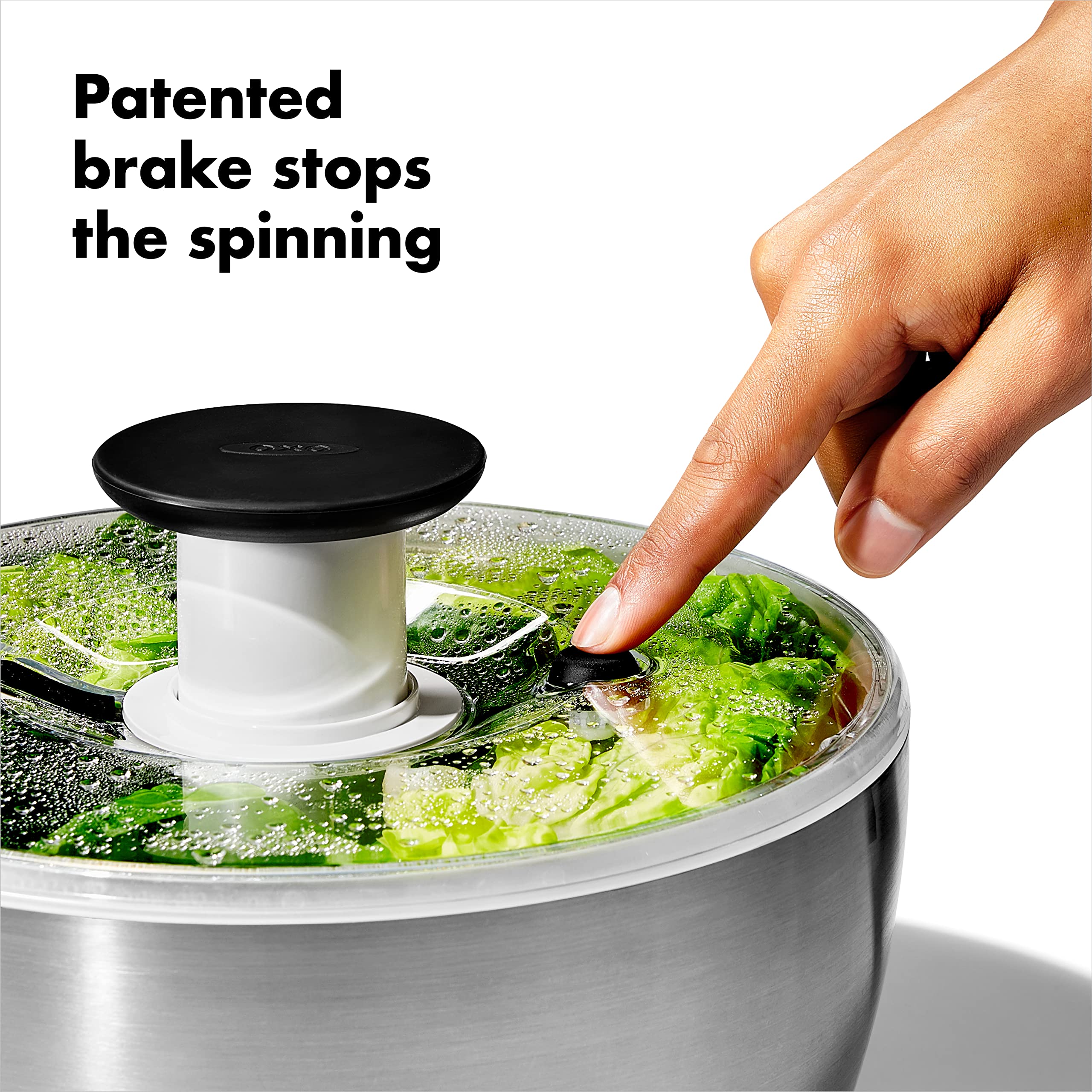 OXO panier utilisé comme passoire pour rincer salades rapidement