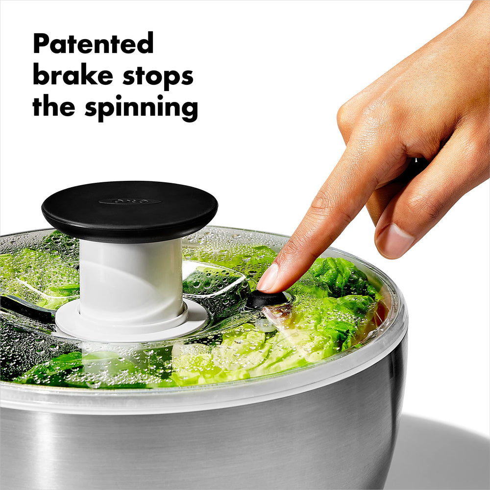 OXO panier utilisé comme passoire pour rincer salades rapidement