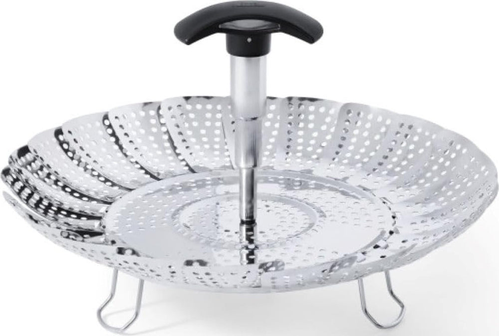 OXO panier vapeur face avant montrant la structure inox et durabilité