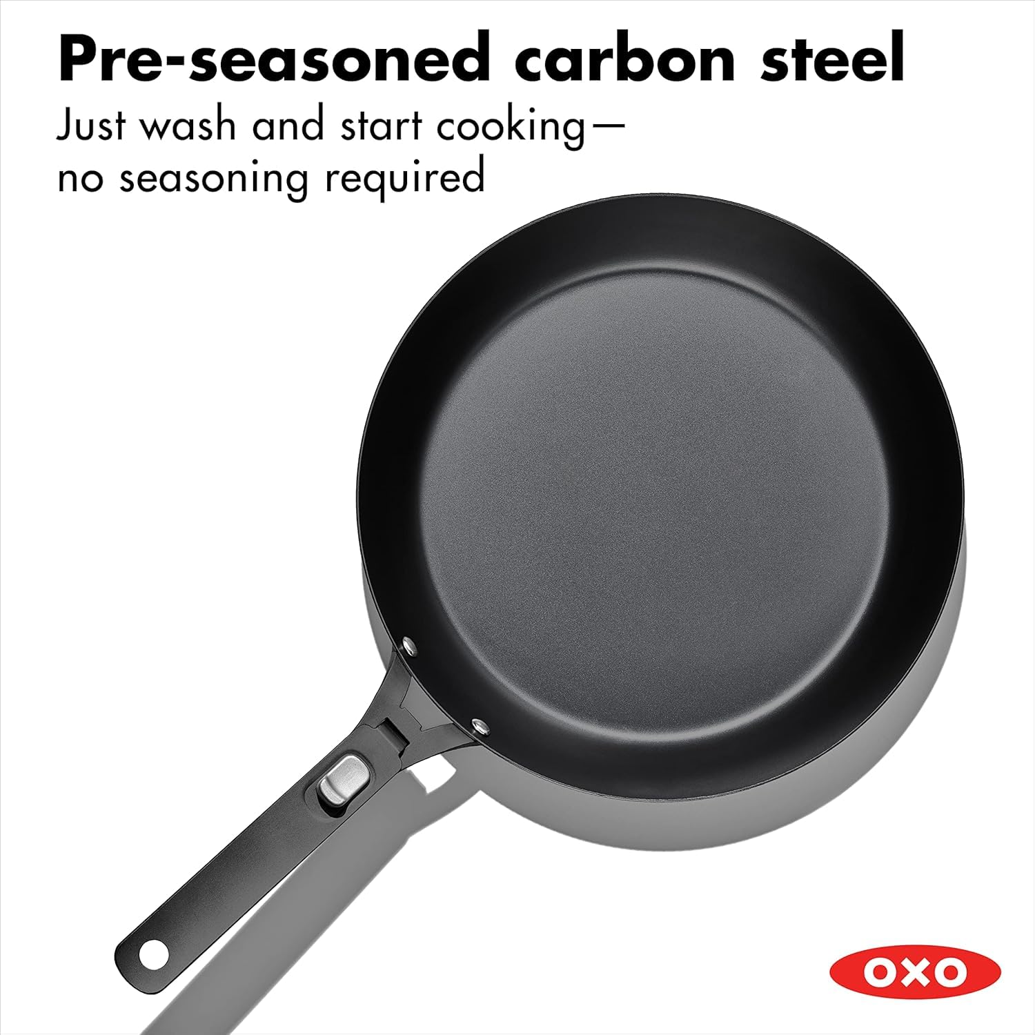 OXO gros plan de la texture de l'acier au carbone et patine initiale