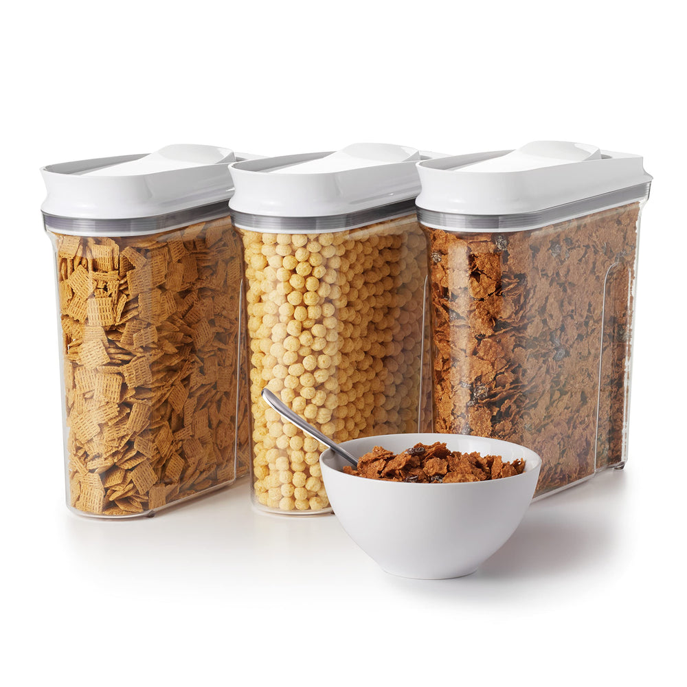 OXO packaging et étiquette du lot montrant informations et compatibilité sans BPA