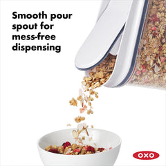 OXO gros plan du joint en silicone assurant une étanchéité optimale pour la fraîcheur