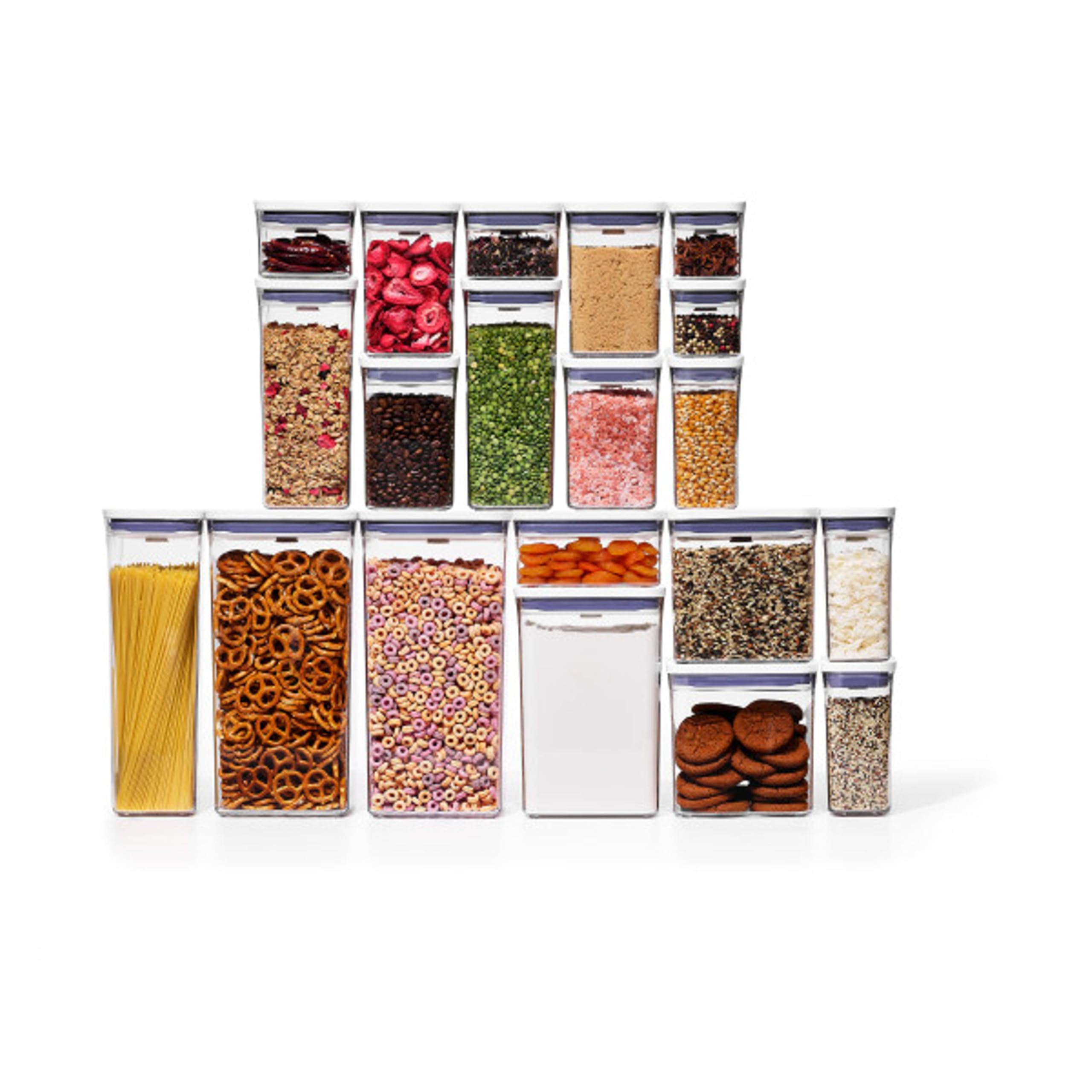 Boîtes OXO Good Grips POP ensemble 20 pièces pour organisation optimisée