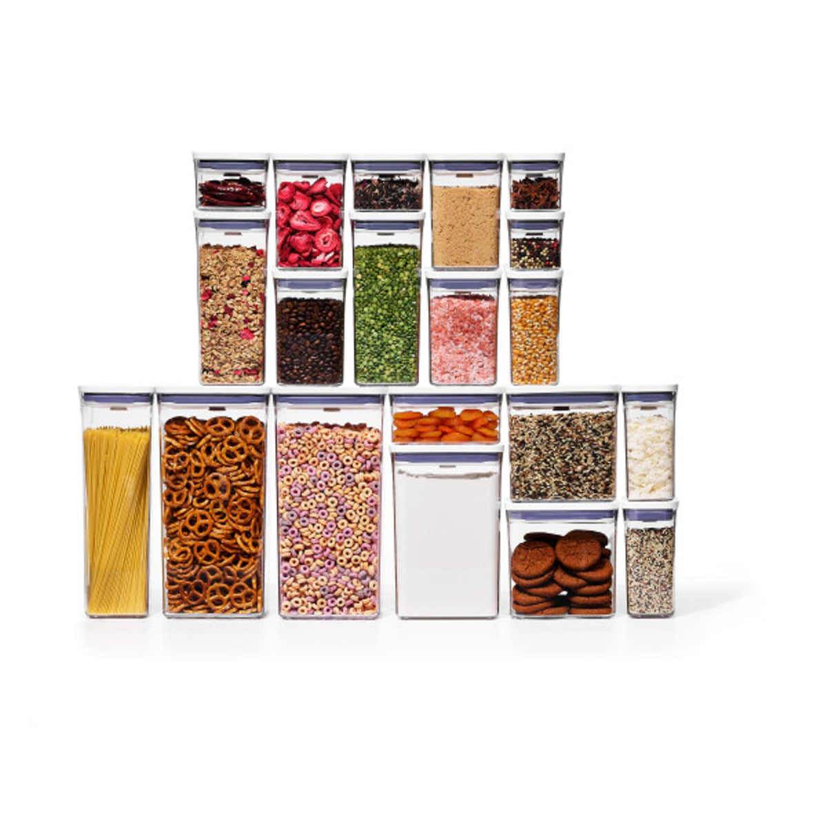 Boîtes OXO Good Grips POP ensemble 20 pièces pour organisation optimisée