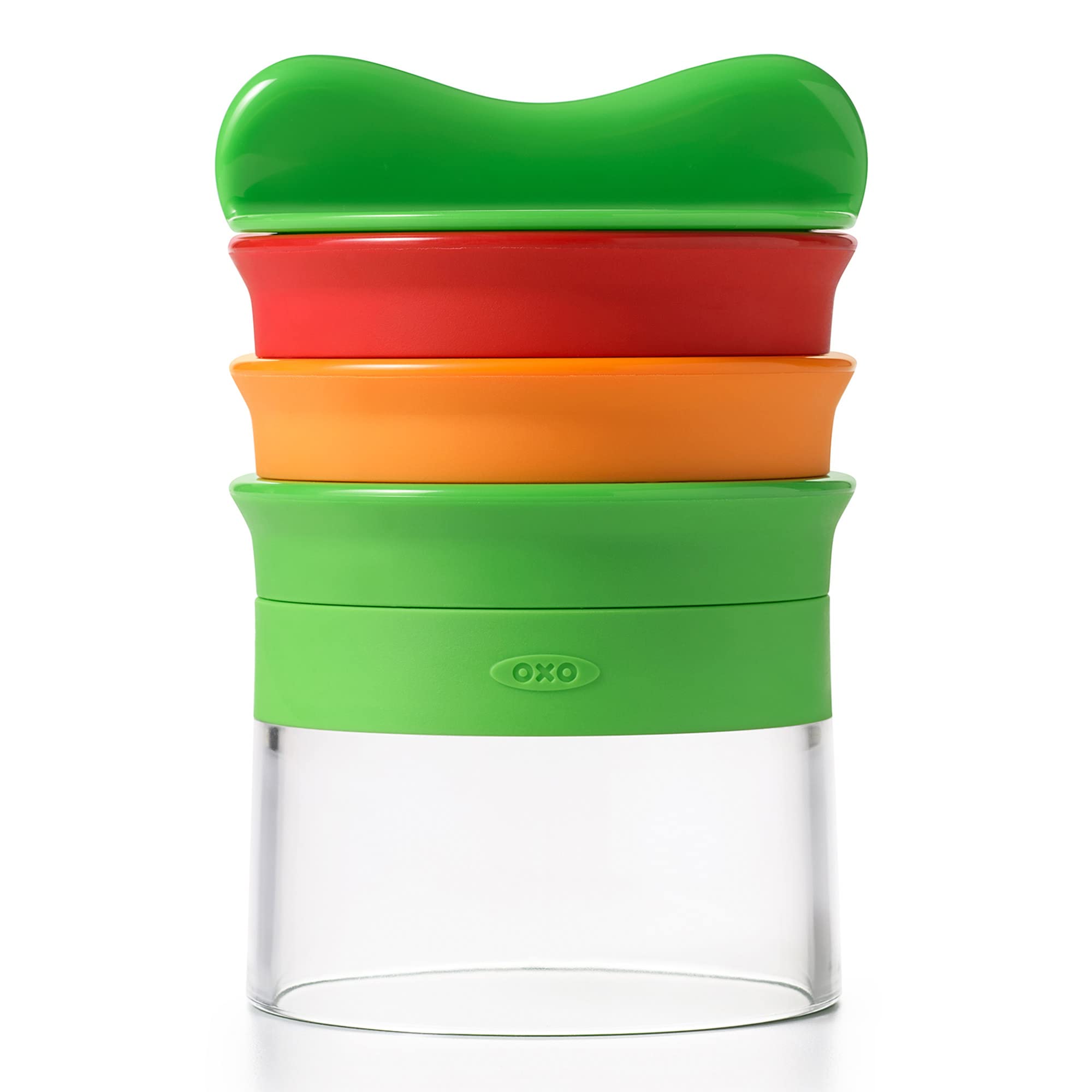 OXO spiraliseur vue avant montrant design compact et rangement pratique