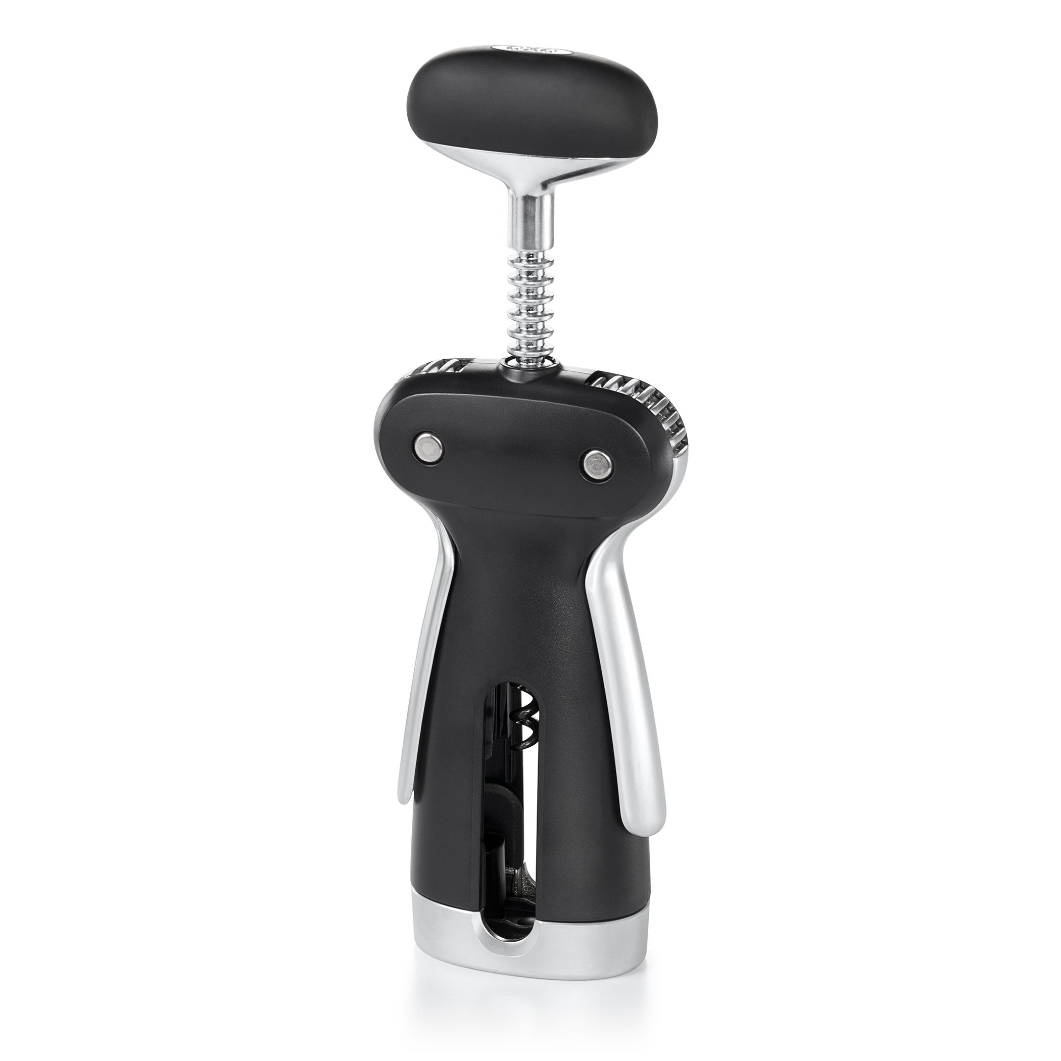 OXO SteeL détail du bouton moleté, tourne sans glisser pour un vissage facile