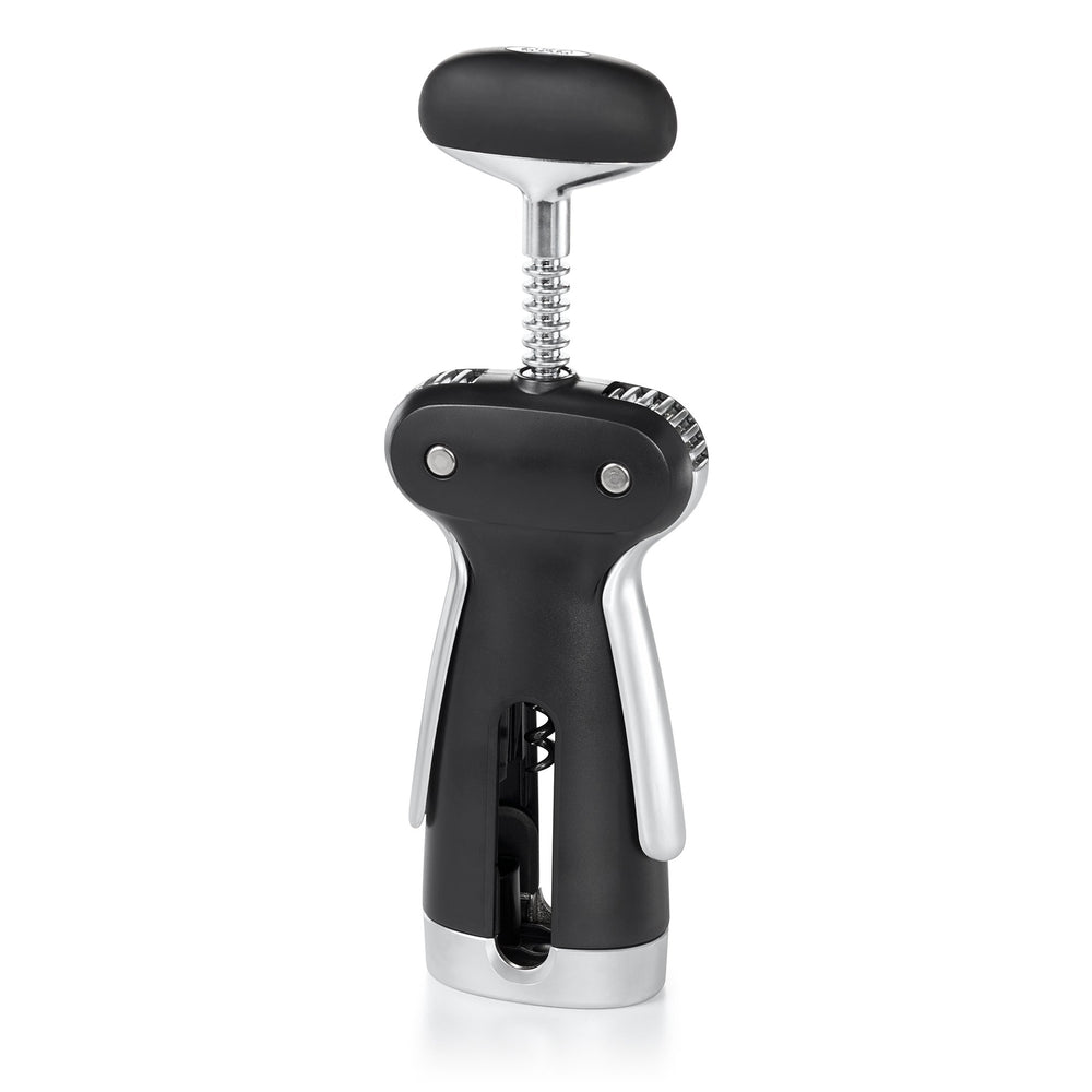 OXO SteeL détail du bouton moleté, tourne sans glisser pour un vissage facile
