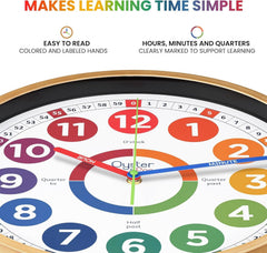 Oyster&Pop gros plan sur aiguilles et chiffres pour apprentissage rapide