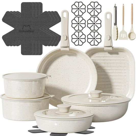 OzawaBear ensemble emboîté compact pour gain d'espace et rangement facile