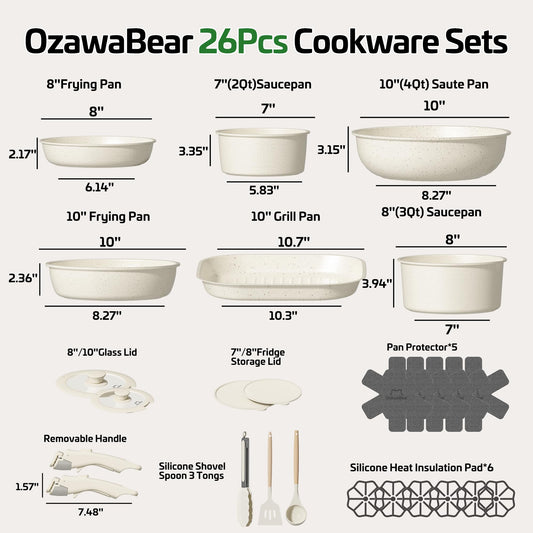 gros plan du revêtement céramique OzawaBear montrant surface antiadhésive durable