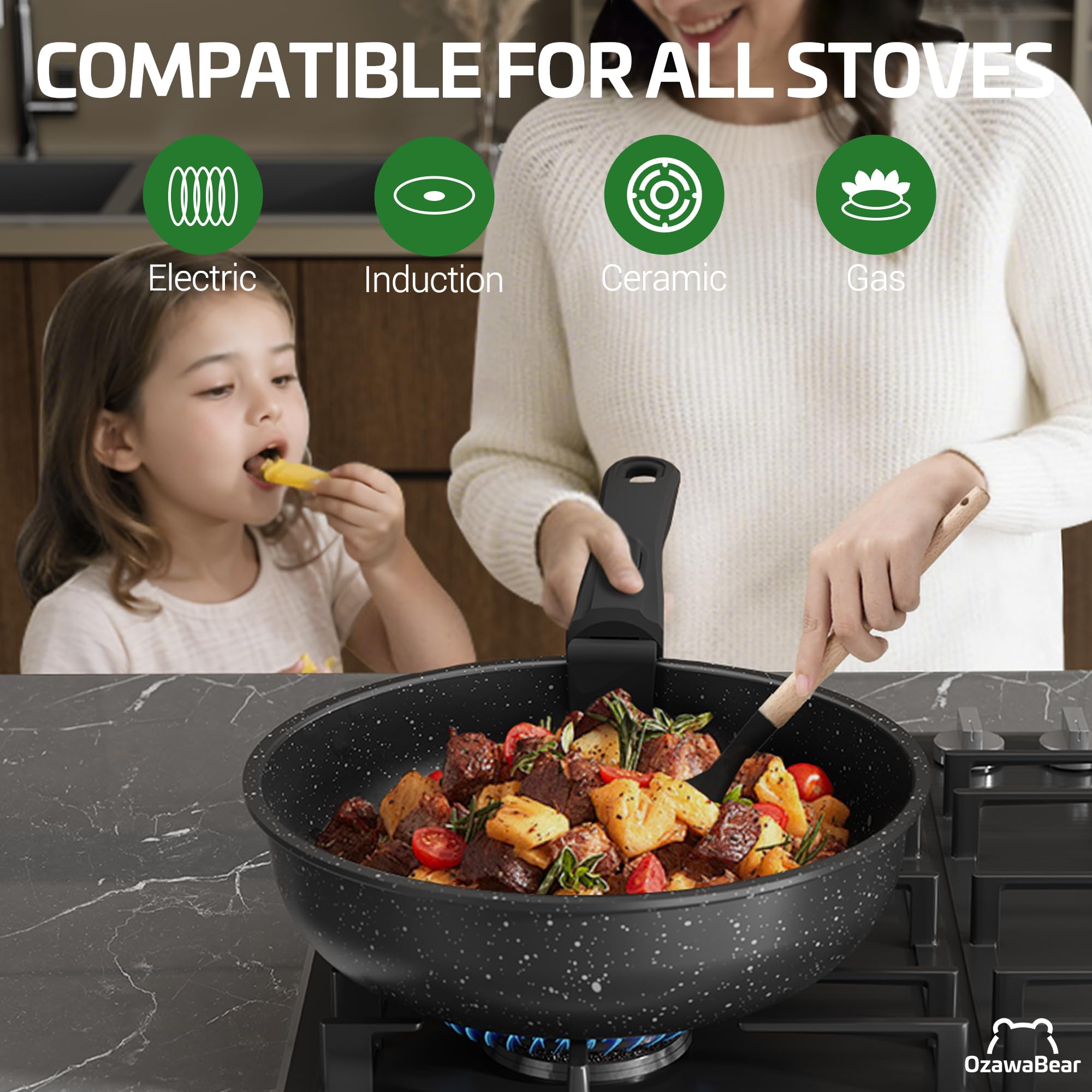 ozawabear casseroles empilées dans un placard pour optimisation d'espace