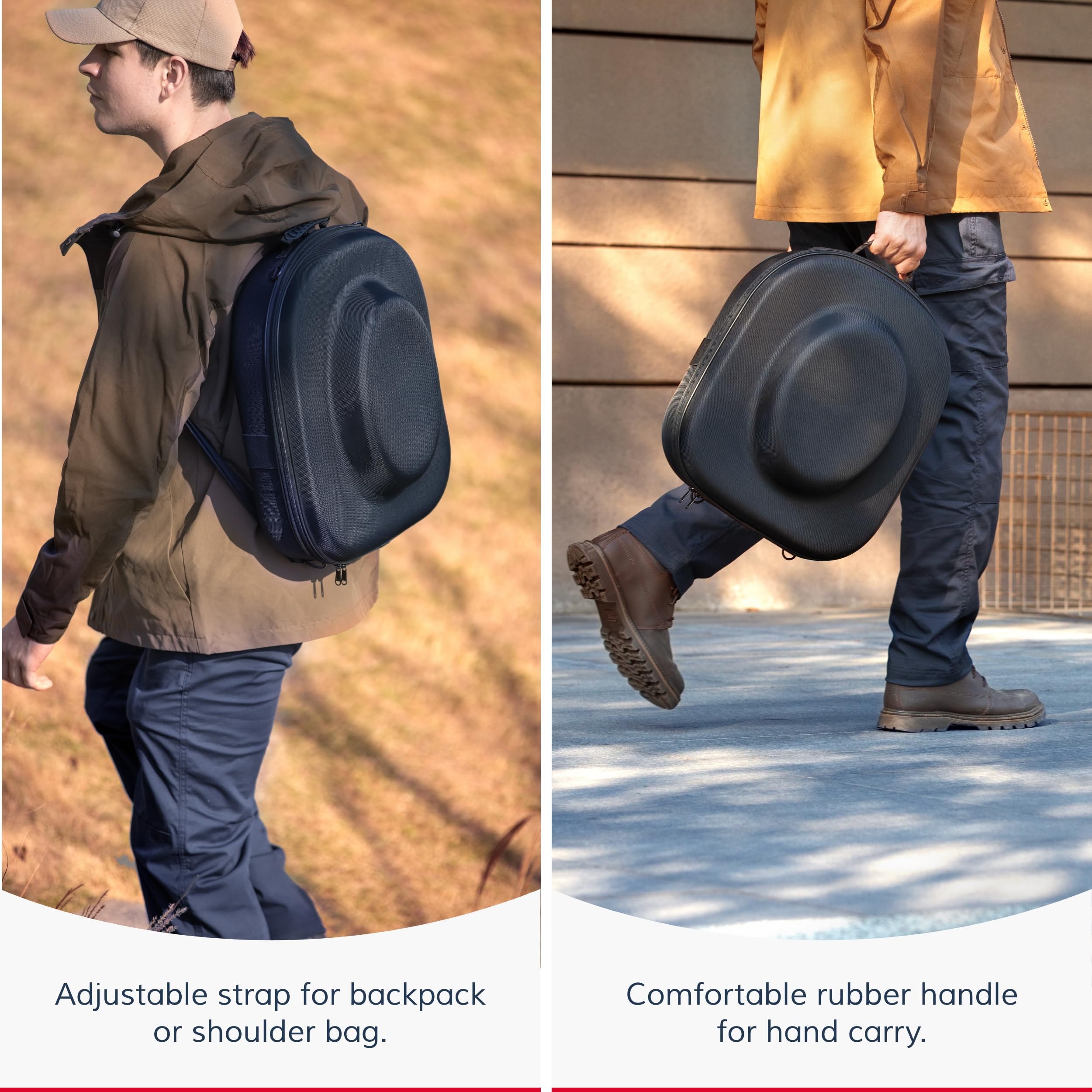 Ozueccr main poignée caoutchouc montrant prise en main ergonomique et solide