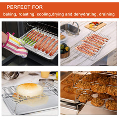 P&P CHEF grille dans un four prouvant compatibilité cuisson et sécurité