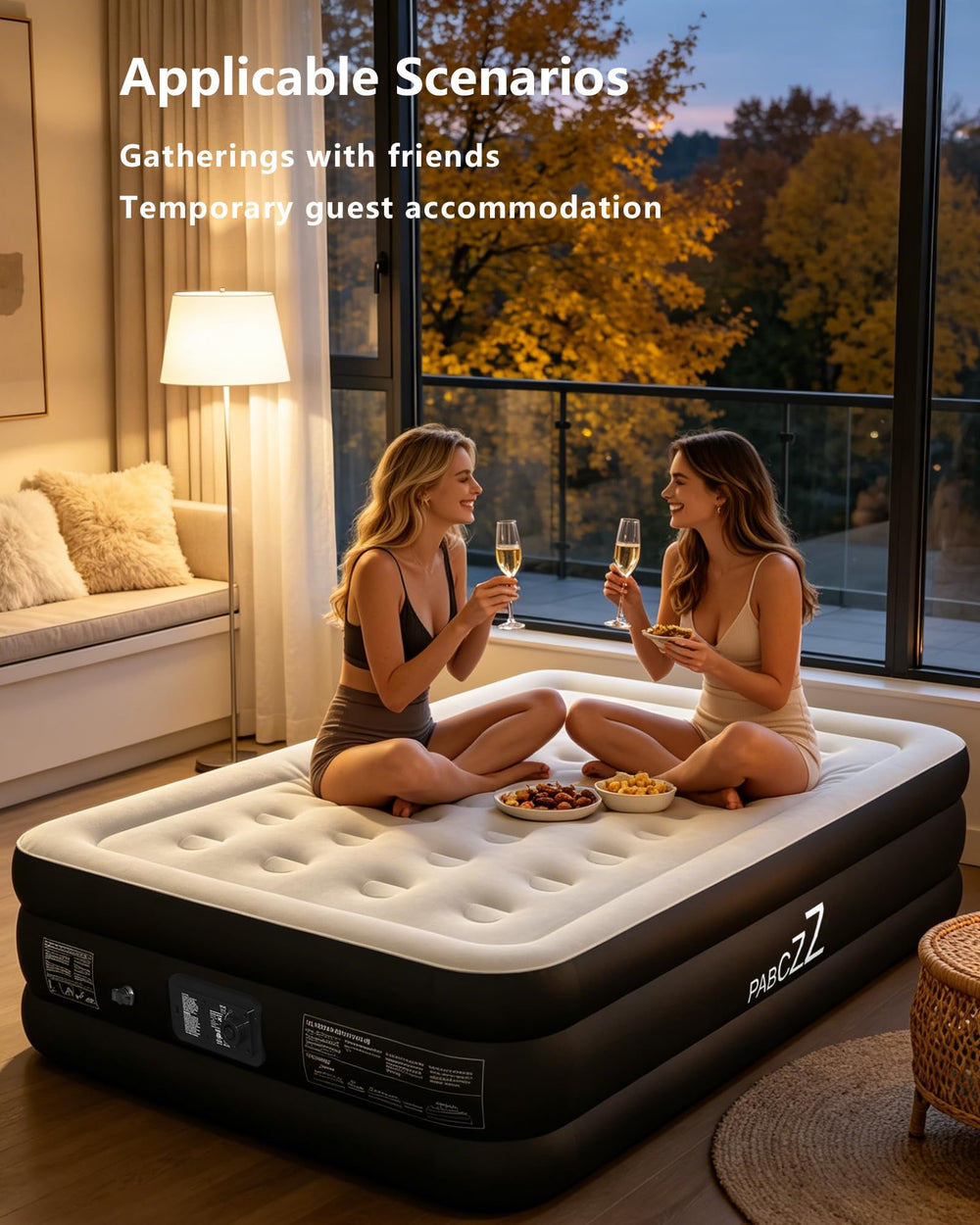 PABCZZ matelas plié et sac rangement pour transport compact facile