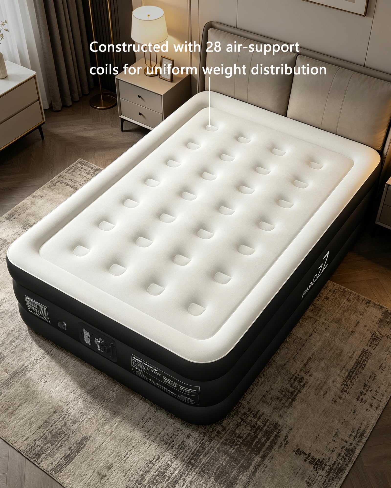 PABCZZ détail pompe intégrée pour gonflage rapide et pratique