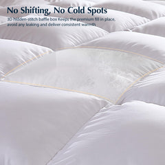 Pacific Coast couette posée sur lit double pour chaleur visible