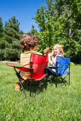 Pacific Play Tents chaise pliée dans sa housse avec bandoulière pour transport pratique
