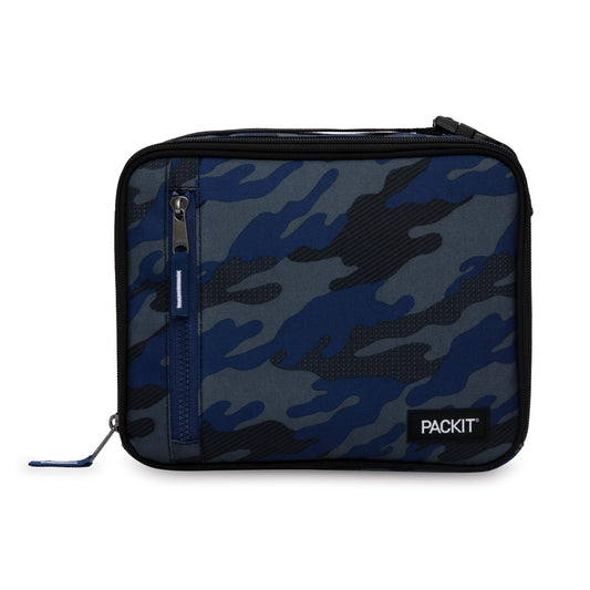 PackIt packit classic sporty camo devant montrant le motif et la fermeture