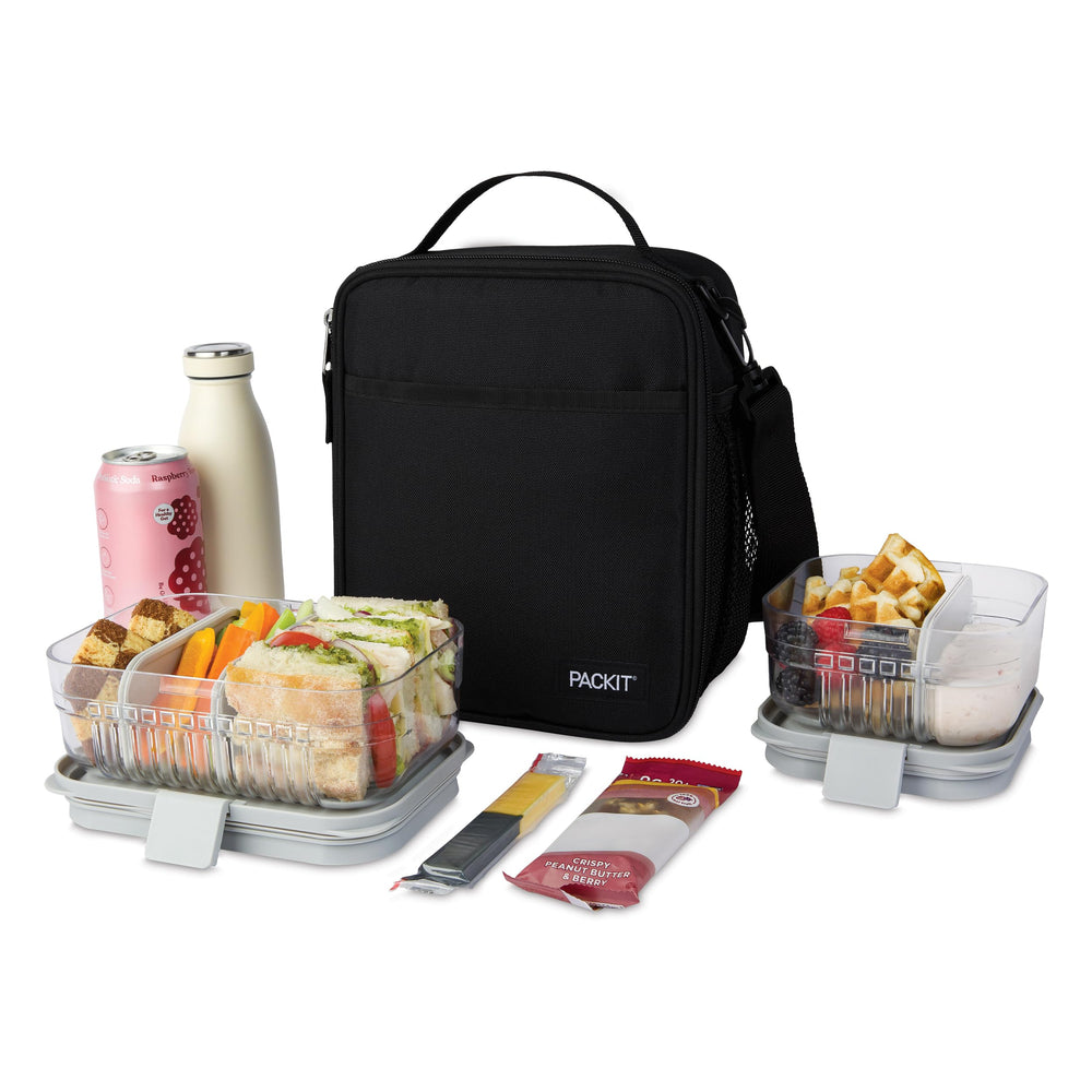 PackIt plié montrant gain de place pour congélateur et rangement compact