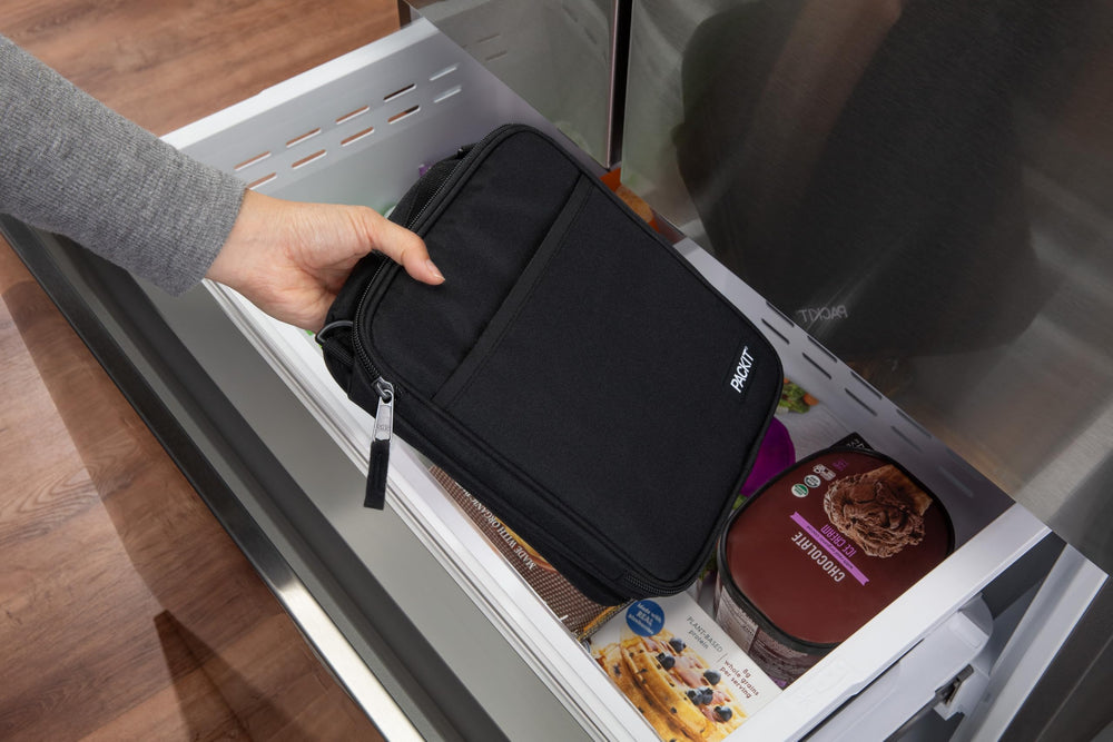 PackIt poignée supérieure montrant prise en main rapide et pratique