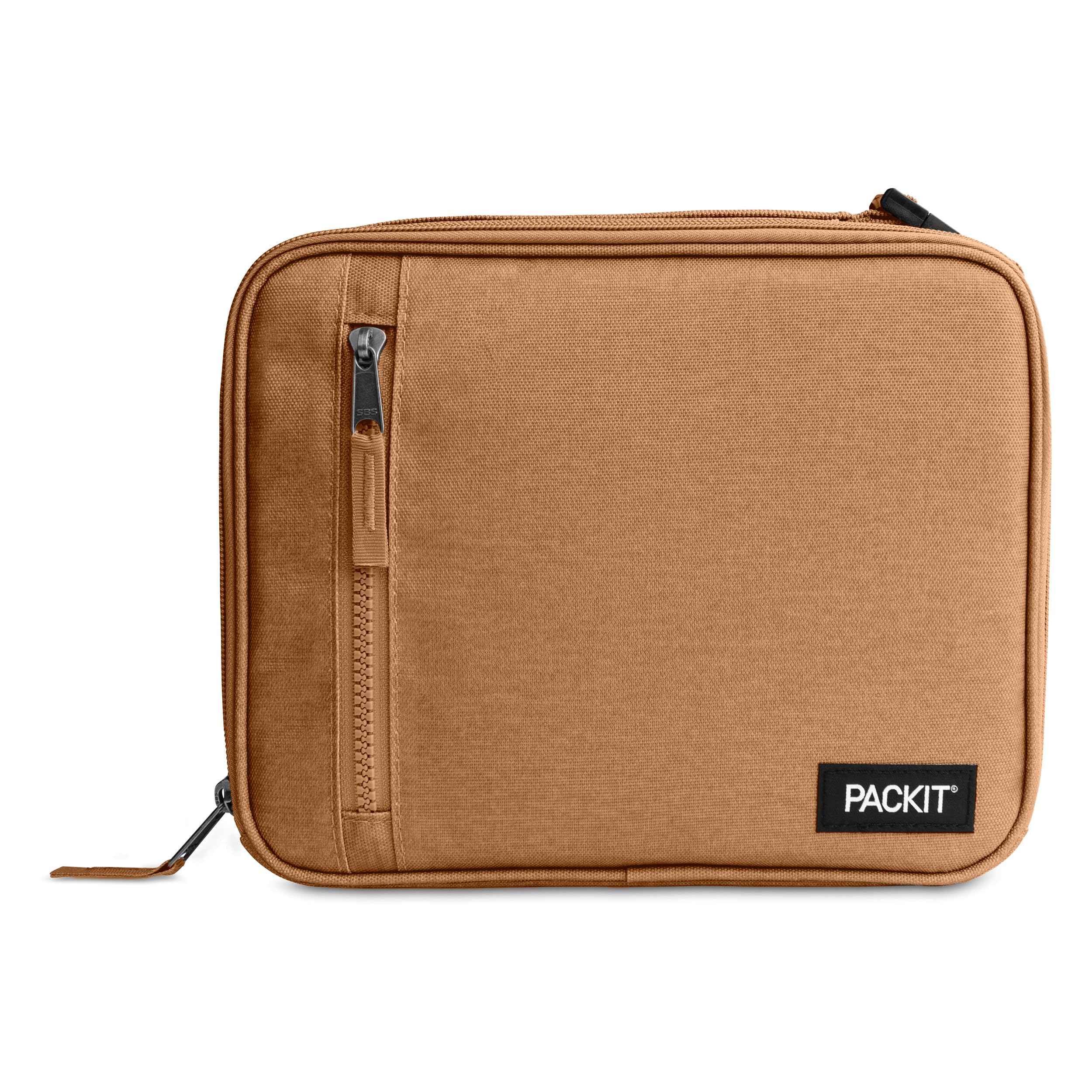 PackIt vue de face Almond montrant fermeture éclair et design compact