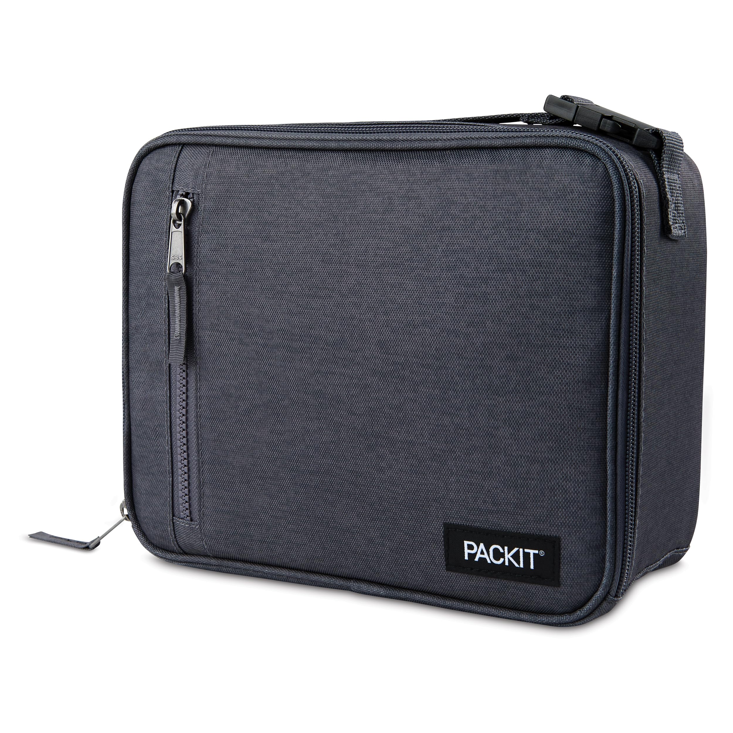 PackIt face avant City Charcoal montrant design compact et protection thermique