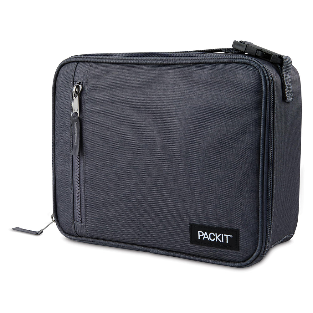 PackIt face avant City Charcoal montrant design compact et protection thermique