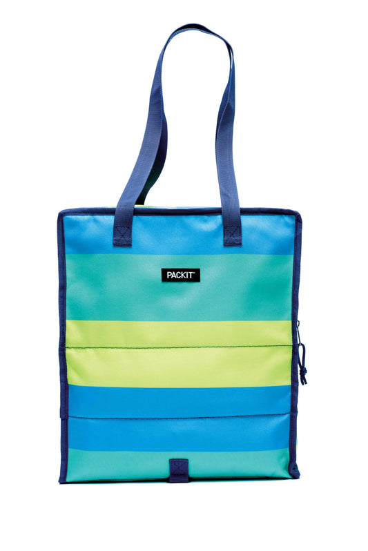 PackIt sac frontal Fresh Stripes montrant maintien au frais