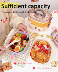 Paidideng boîte ouverte contenant repas équilibré prêt à manger