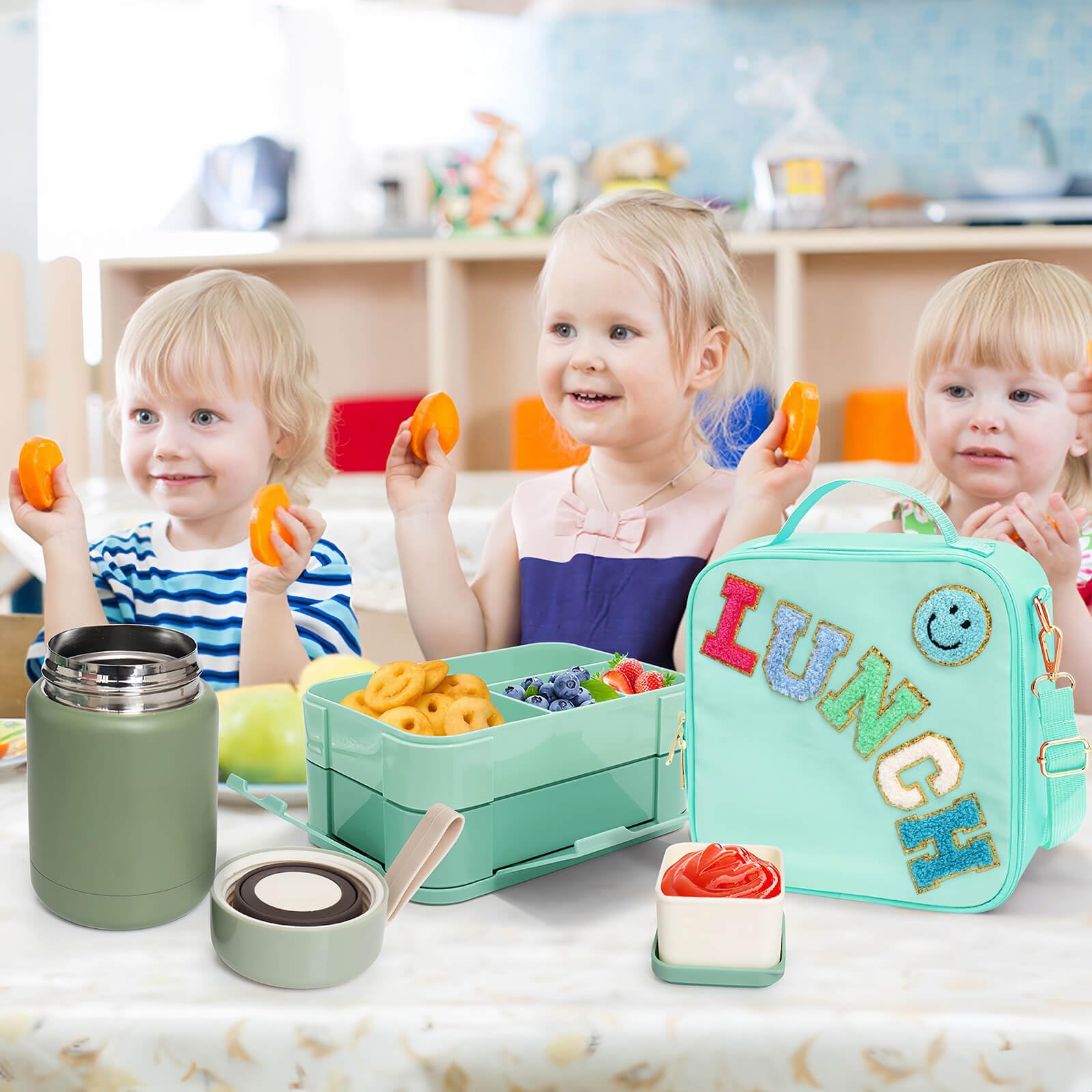 PainZieteg bento 6 compartiments vu de dessus organise repas variés