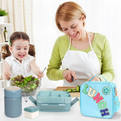 PainZieteg boîte bento ouverte à six compartiments pour repas variés
