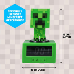 Paladone Creeper profil stable sur table de chevet, décor gamer pratique