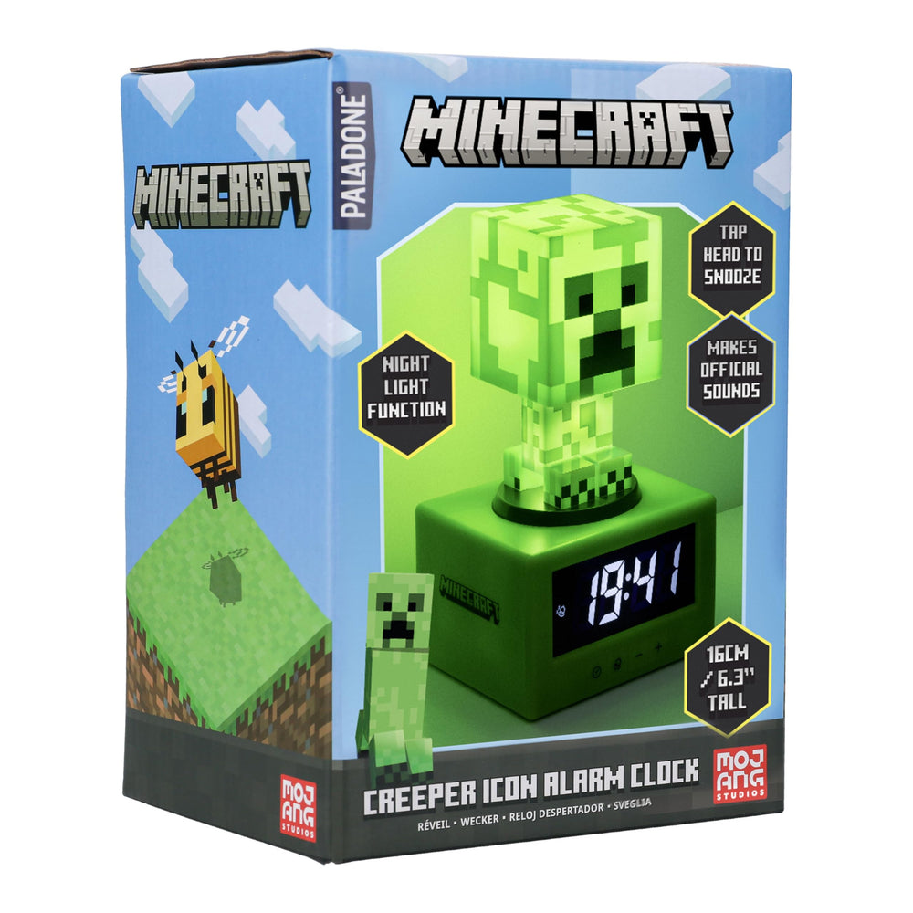 Paladone Creeper gros plan texture pixel mettant en valeur finition fidèle
